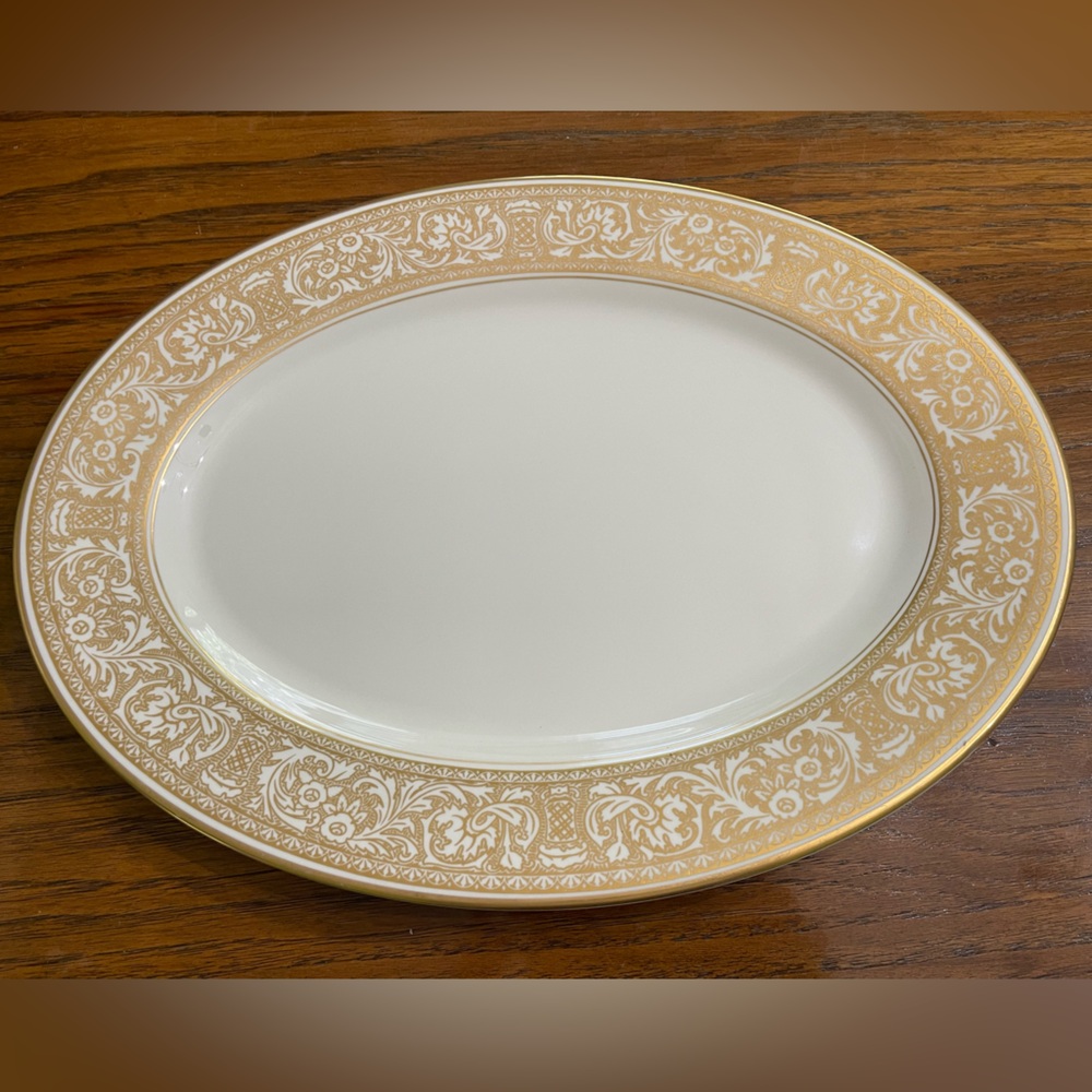 Franciscan Renaissance Gold 15 1/2 in Oval Serving Platter
